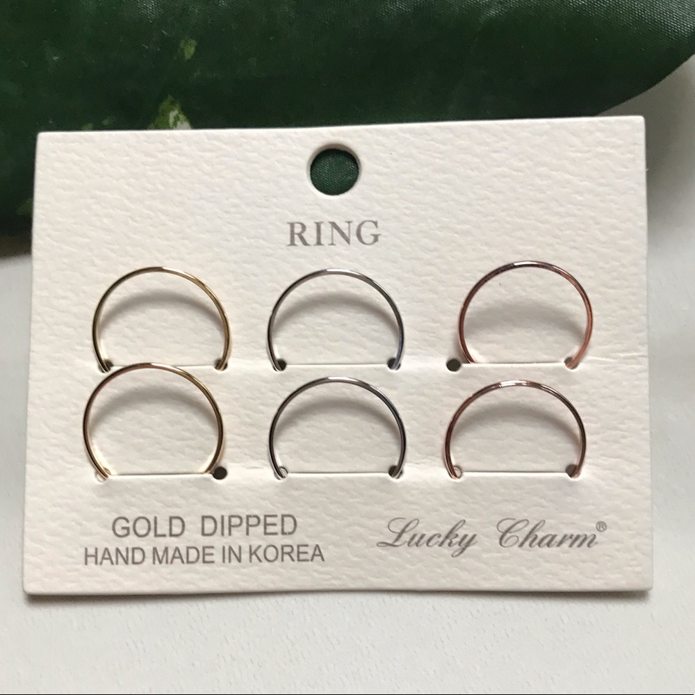 Multicolor ring set -  gold, silver,  rose gold 💕